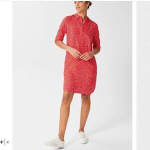 Hobbs London  Marciella Tunic Dress Size 14 Pink Orange